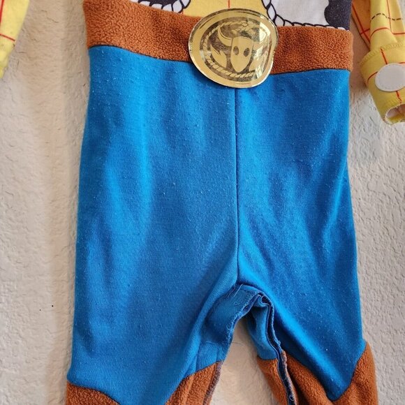 Disney Baby Woody Toy Story One Piece Halloween Costume Easy Open Boys 6-12M - Picture 3 of 12